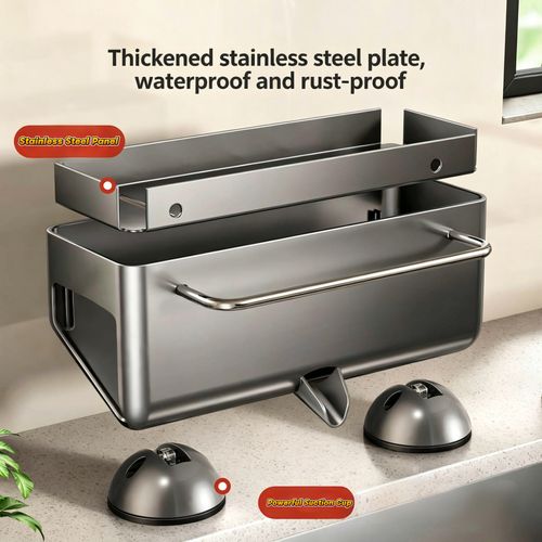 Kitchen Sink Tray Drain Rack Cleaning Supplies Storage Rack