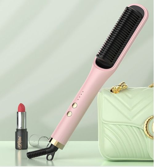 New Electric Hair Brush Dryer Hair Straightener Comb High Heat Customized Styling Brush