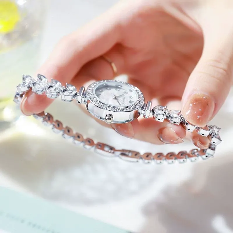 Popular diamond shell mermaid watch women's quartz watch