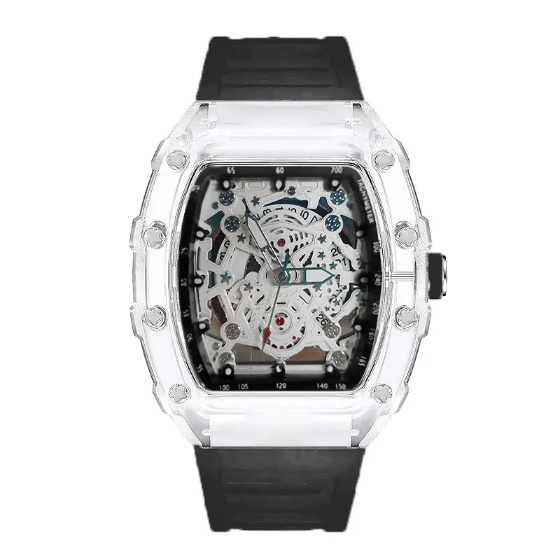 Dynamic Street Fashion Personality Street Sports Leisure Unisex Hollowed Out Watches Luminous Quartz Wristwatch for Man