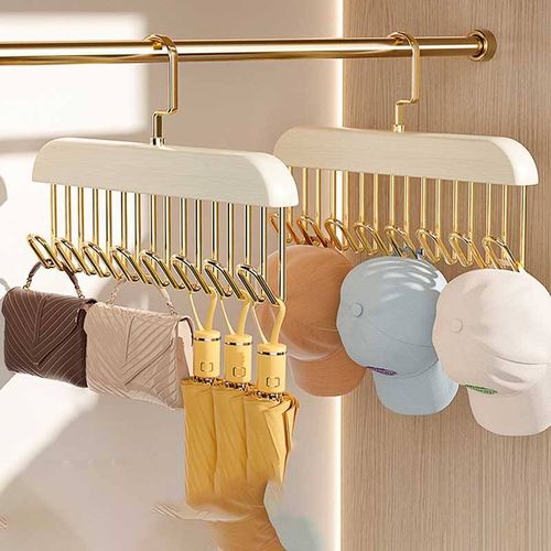 Solid Wood Storage Rack Fantastic Vintage Hook Hanger for Underwear Sling Tie Belt Bag Umbrella Hanging