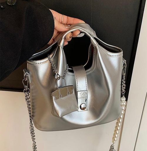 New silver bag, super hot handbag shoulder bag