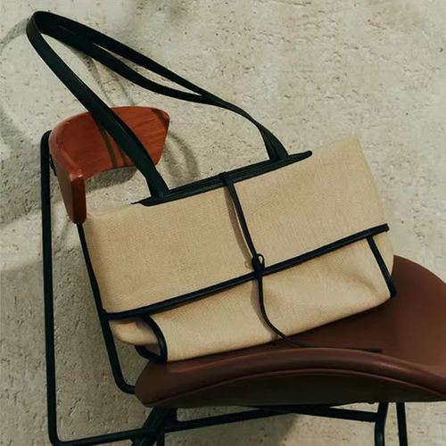 Large capacity tote bag all-match shoulder bag temperament mature women commuter bag canvas bag women's bag