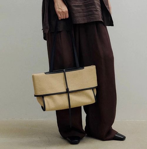 Large capacity tote bag all-match shoulder bag temperament mature women commuter bag canvas bag women's bag