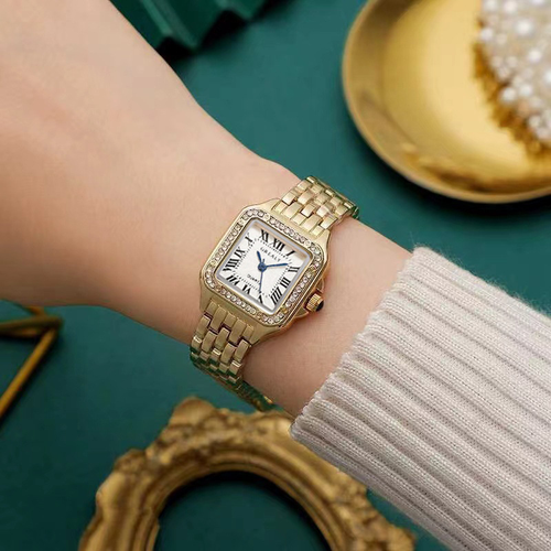 Hot selling waterproof women's square watch retro classic ladies watch fashion quartz watch