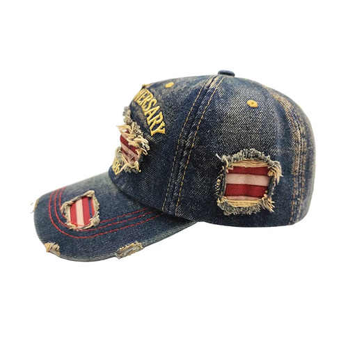 American Flag Hat Men Women Funny Adjustable 6 Panel Washed Cotton Distressed Baseball Cap 250 Anniversary USA Hat