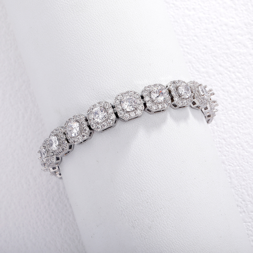 Cuban bracelet rock sugar chain 5A zircon tennis bracelet, flip trend bracelet