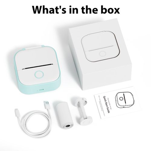 Phomemo T02 Mini Portable Thermal Printer Photo Mini Printer Sticker for Student Studying Pocket Inkless Receipt