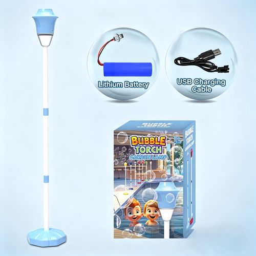 Best Outdoor Electric Bubble Machine with Sound Light Large Bubble Garden Lamp Design Flower Camping Automatic Bubble Maker Toy