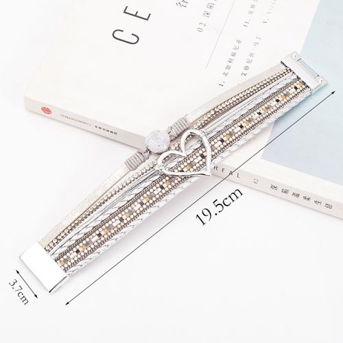 Hot selling Bohemian multi-layer leather bracelet, hand-woven bracelet