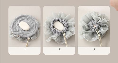 New Soap Bath Ball Multi-purpose Soap Foaming Net Drawstring Bath Shower Spongee Extra