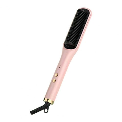 New Electric Hair Brush Dryer Hair Straightener Comb High Heat Customized Styling Brush