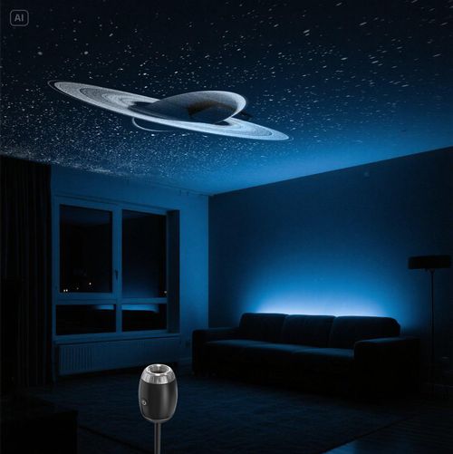 USB Car Atmosphere Projector Light Car Interior Ambient Light LED Starry Star Light Camping Bedroom Decor Romantic Night Lamp
