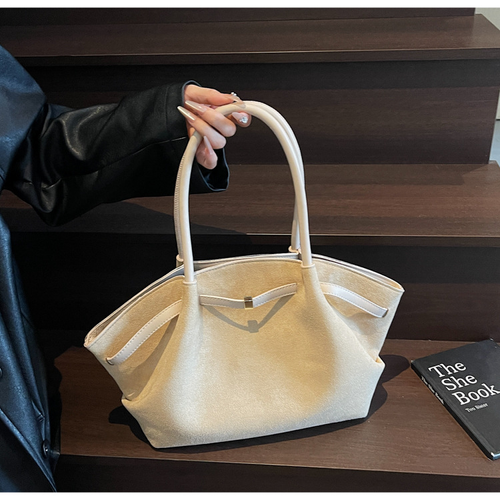 Suede bag women's 2025 new autumn and winter shoulder bag fashionable large capacity handbag