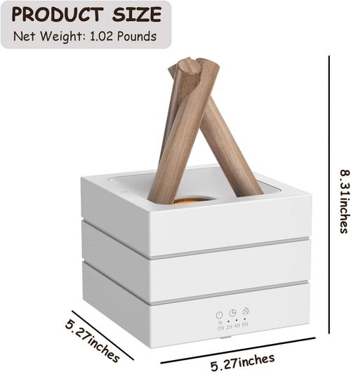 Bonfire Aroma Diffuser 7-Color Night Light Flame Atmosphere Ultrasonic Cold Mist Humidifier with Remote