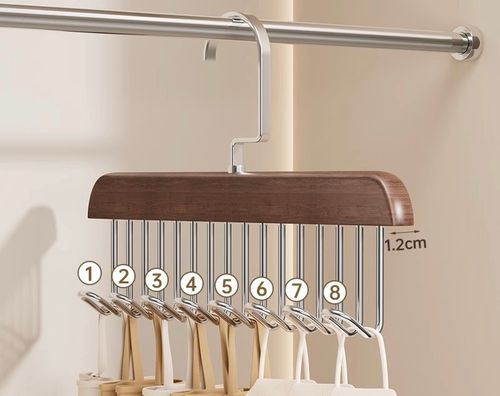 Solid Wood Storage Rack Fantastic Vintage Hook Hanger for Underwear Sling Tie Belt Bag Umbrella Hanging