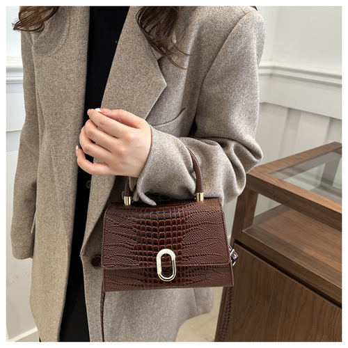 New fashion niche texture small square bag shoulder messenger bag handbag