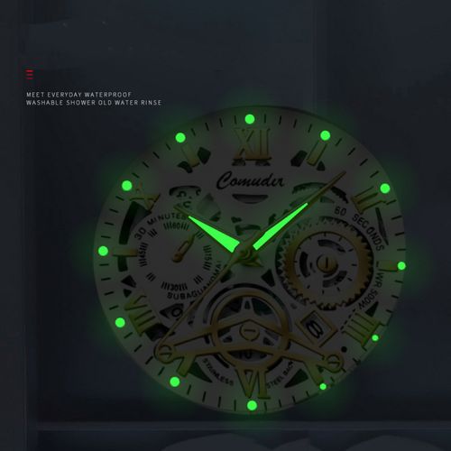 Hollow waterproof men's watch, luminous quartz watch