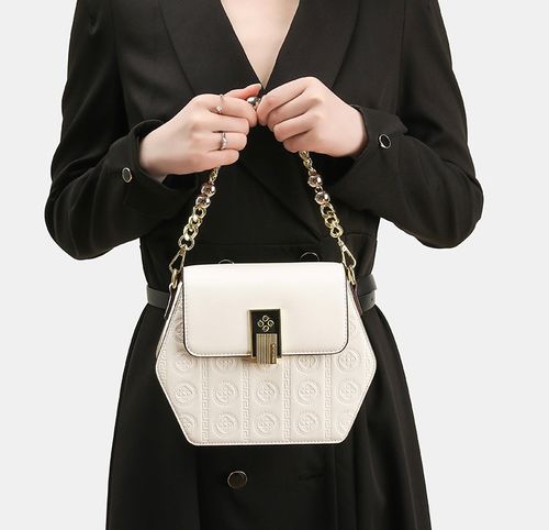 Crossbody women's bag embossed high-end crossbody bag shoulder bag fashionable temperament chain women's bag