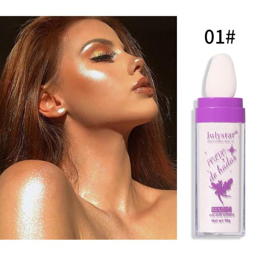 Moonlight White Diamond Flash fairy Highlighter Pat Powder Lightening Contouring Natural Three-dimensional Contour Powder
