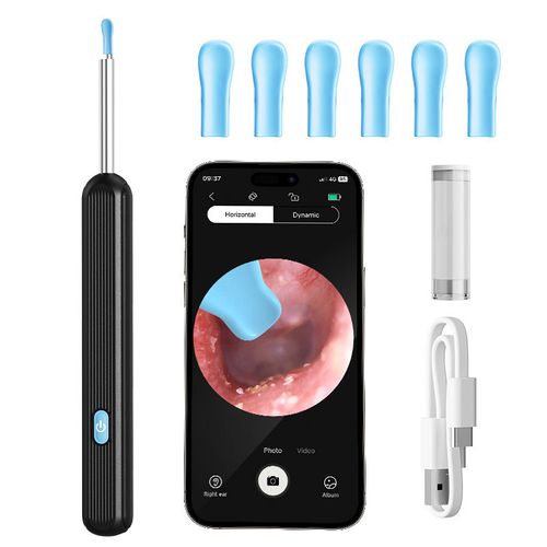 LED Visual Wireless Dedicated Wifi Chip 5MP Earpick Ear Cleaner With Camera Smart Metal Rubber Ear Spoon Ear Wax Removal