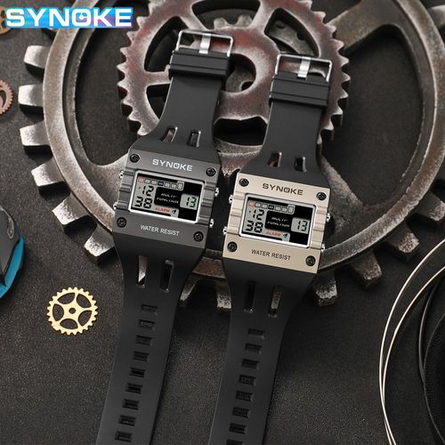 New trendy SYNOKE men's waterproof sports digital watch
