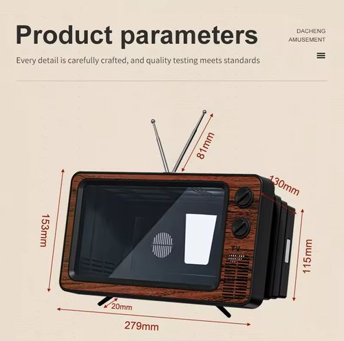 Vintage Retro TV Design Mobile Screen Amplifier - Elevate Your Viewing Experience with Nostalgic Charm