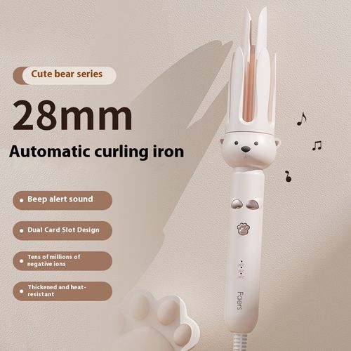 Adorable Bear Automatic Curling Iron - Effortlessly Craft Dreamy, Salon - Like Curls