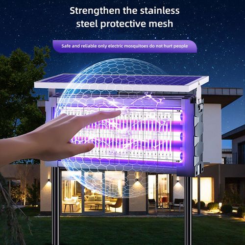 Solar-Powered Ultra-Efficient Mosquito Killer Lamp with Automatic Control for Africa's Outdoor Use - Safe & Reliable