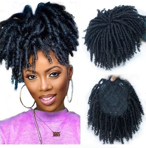 Realistic & Natural Curly Hair Topper - Breathable, Easy-Install & Comfortable Fit