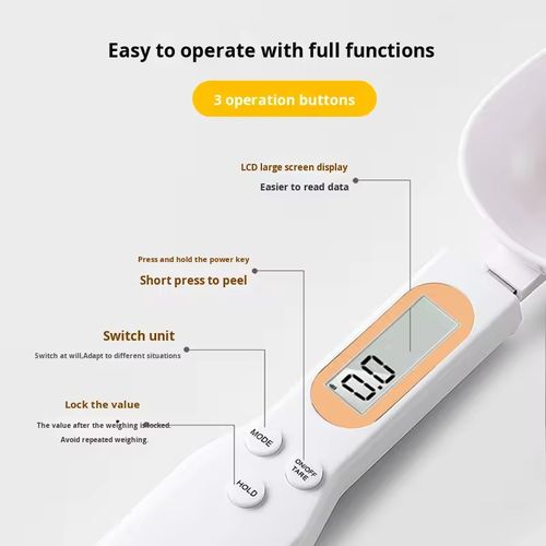 Premium Rechargeable Digital Measuring Spoon: Effortless Weighing for All Your Needs
