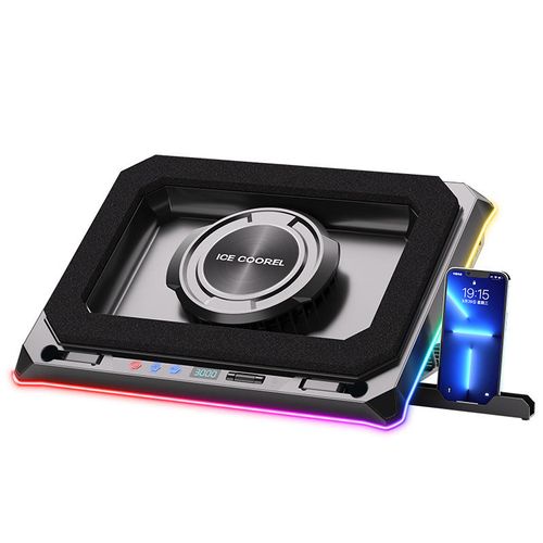 Hurricane Turbine Gaming Laptop Cooler - RGB Glow, Silent Cooling, Universal Compatibility for an Immersive Esports Experience