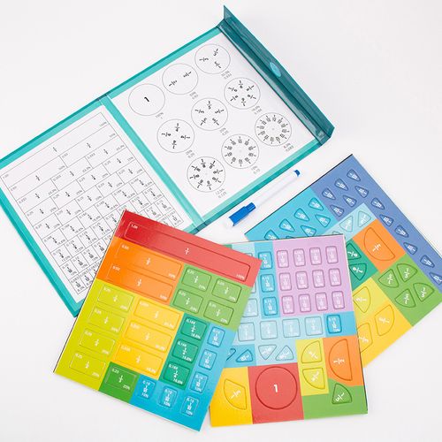 Magnetic Fraction Wooden Toy: A Fun & Engaging Way to Master Fractions, Portable & Interactive Learning Game for Kids