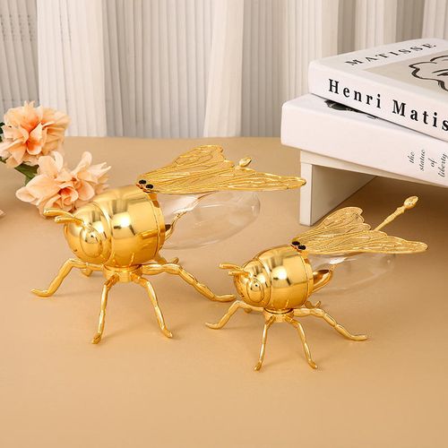 Glamorous Bee Sugar Jar: Vintage Luxury Craft, Exquisite Artistry for a Regal Home & Charming Gifting