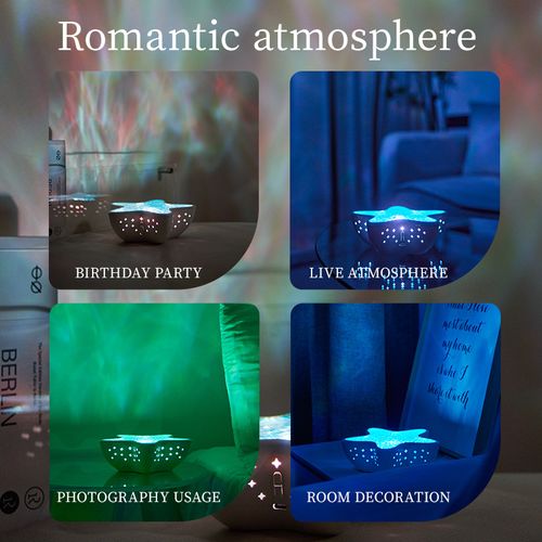 Enchanting Starfish Projector Lamp - Bring Romantic Ocean Starlight & Healing Ambiance to Your Space