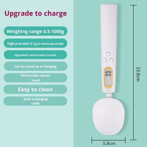 Premium Rechargeable Digital Measuring Spoon: Effortless Weighing for All Your Needs