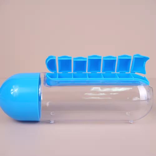 Magical 2-in-1 Pill Organizer Water Bottle: Your Perfect Companion for On-the-Go Wellness