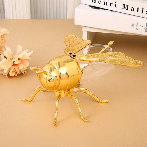 Glamorous Bee Sugar Jar: Vintage Luxury Craft, Exquisite Artistry for a Regal Home & Charming Gifting