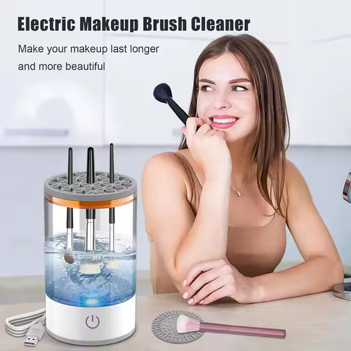 Luxury Automatic Makeup Brush Cleaner - Effortless Deep Cleaning & Hands-Free Convenience for Flawless Beauty Tools