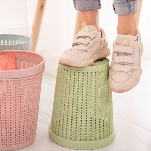 Chic Macaron Colored Innovative Trash Can with Auto Trash Bag Replacement: Stylish, Durable & Ideal for a Spotless Home