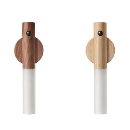 Enchanting Smart Wooden Motion Sensor Night Light - Magnetic Rechargeable with Cozy Warm Glow for Magical Nights
