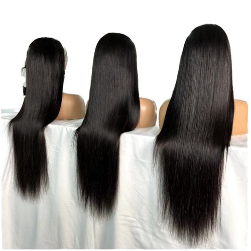 African Style Brazilian Virgin Human Hair Lace Front Wig - Flawless HD Lace, Natural Hairline, Versatile Styling for Braids, Dye & More