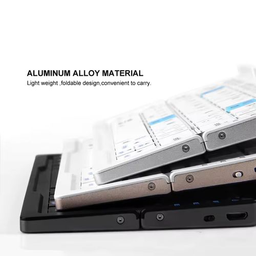 Ultimate Foldable Bluetooth Keyboard - Seamless Multi-Device Sync, Luxuriously Quiet Typing & Effortless Portability