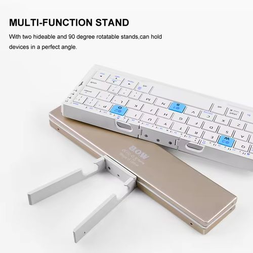 Ultimate Foldable Bluetooth Keyboard - Seamless Multi-Device Sync, Luxuriously Quiet Typing & Effortless Portability
