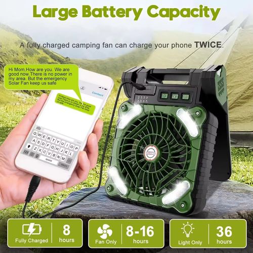 Amazing All - in - One Portable Camping Fan – Your Perfect Outdoor Adventure Buddy