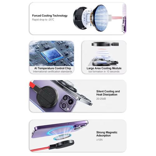 Smart Ultra-Powerful Mobile Phone Cooler: Instant Cooling to Conquer African Heat