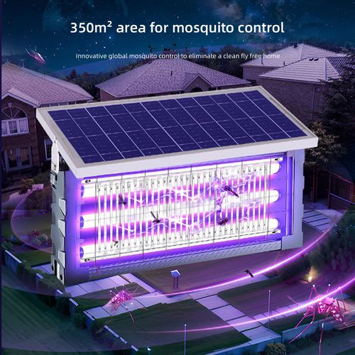Solar-Powered Ultra-Efficient Mosquito Killer Lamp with Automatic Control for Africa's Outdoor Use - Safe & Reliable