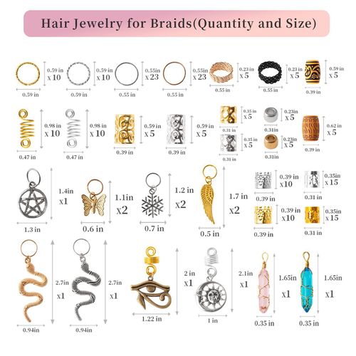 Vibrant Boho Ethnic Dreadlock Jewelry Collection - Enchanting Charms & Beads for Mesmerizing Hair Styling