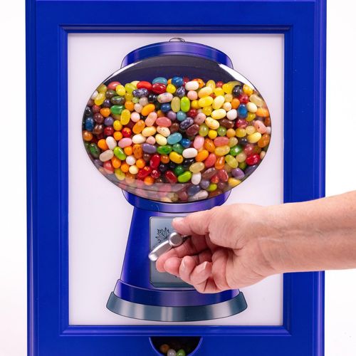 Magical Frame Candy Dispenser - Effortlessly Dispense Jelly Beans, Nuts, Gumballs & More for Endless Snacking Joy
