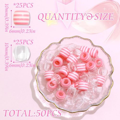 Charming Soft Silicone Hair Beads for Kids – Vibrant, Gentle & Perfect for Braided Hairstyles